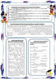 English Worksheet: final exam - language in use