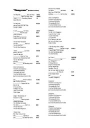 English Worksheet: Dangerous 