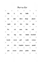 English Worksheet: Dot-to-dot