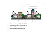 English worksheet: Where is the building?