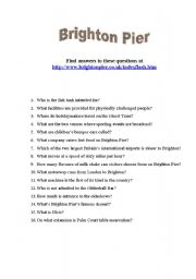 English Worksheet: Brighton Pier