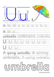 Worksheets and reuploaded Learning Letters Uu and Vv: 8 worksheets