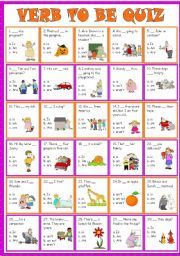 VERB TO BE QUIZ