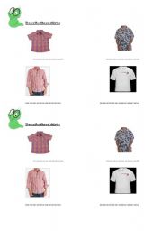 English worksheet: Describing Shirts 