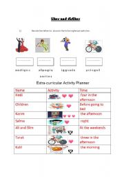 English Worksheet: Likes and dislikes