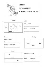 English Worksheet: Colouring worksheet 