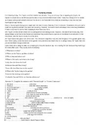 English Worksheet: present continuous