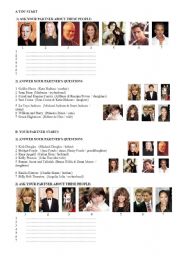 English worksheet: Celebrity relations (s)