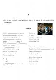 English worksheet: Reamonn with the simple past