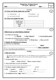 English Worksheet: exam