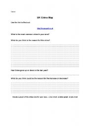 English Worksheet: UK Crime map