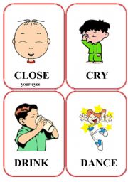 set of action flashcards (1/2)