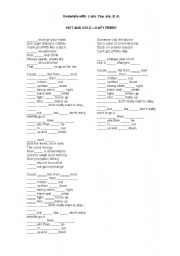 English Worksheet: Hot and Cold
