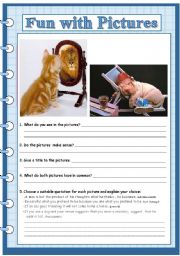 English Worksheet: fun with pictures 4