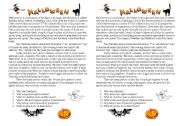 Halloween reading exercises