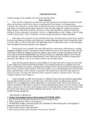 English Worksheet: Panic Disorders