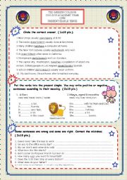 English Worksheet: Present Simple Tense