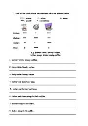 English worksheet: frequency adverbs
