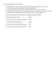 English worksheet: revision sheet for unit one upstream b2 