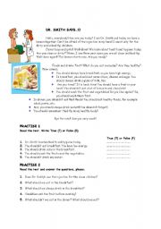 English Worksheet: Reading Passage titled Dr.Smith