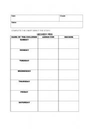 English Worksheet: Heckedy Peg