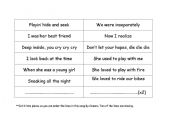 English Worksheet: Song: Oceana 