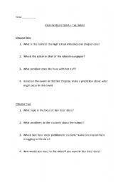 English Worksheet: The Wave Review Questions