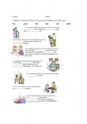 English Worksheet: possessive adjectives