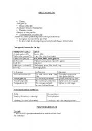 English Worksheet: lesson plan for introducing was-were to children
