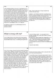 English Worksheet: Teen problems