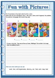 English Worksheet: fun with pictures 6