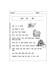 English Worksheet: PHONICS WORKSHEET