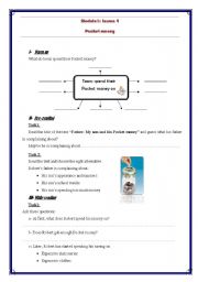 English Worksheet: pocket money