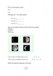 English Worksheet: the moon