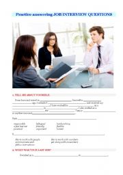 Practice answering job interview questions