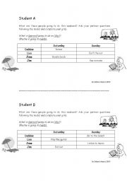 English worksheet: GOING TO 