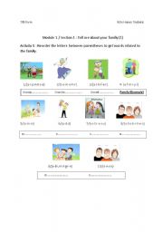 English worksheet: Family