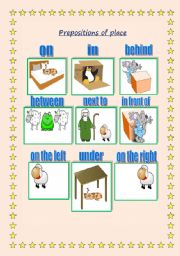 prepositions of place