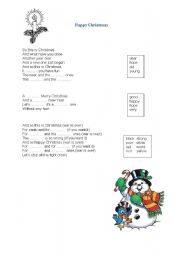 English worksheet: Happy Christmas