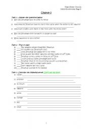 English Worksheet: Exercises to Dracula Chapter 2