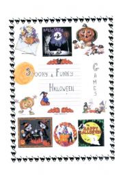 English Worksheet: halloween games and vocabulary