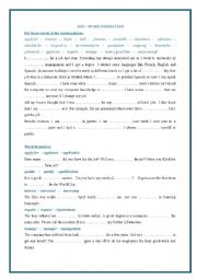 English Worksheet: word-formation, job-relating vocabulary