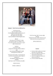English worksheet: Maroon 5: practicing the future with WILL 