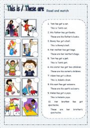 English Worksheet: The Possessive Case