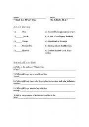 English Worksheet: 