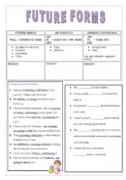 English Worksheet: Will, Going to or Present continuous?