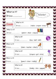 English worksheet: language structure