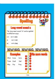 English worksheet: Spelling