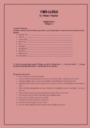 English worksheet: Two lives by Helen Naylor (Assignments)