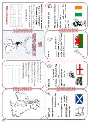 English Worksheet: U.K. Mini Book